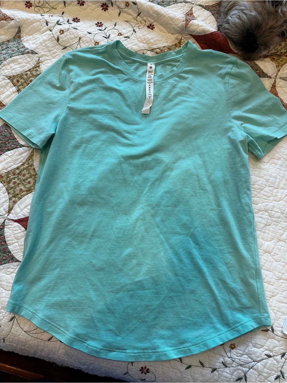 lululemon Love Crew T-Shirt Size 4 Ocean Wave Blue